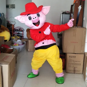 Laimingas Kiaulių Talismanas Kostiumai Animacinių Filmų Drabužiai Reklama Kostiumai Helovinas Gimtadienio Gyvūnų Talismanas Kostiumas Mielas Žaidimas Žaisti