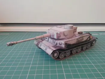 1:35 1:50 Tankas Pasaulyje Originalus Dažytos Tiger P Tipo Popieriniai 