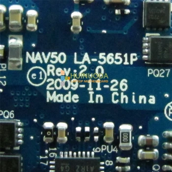 MBSCH02001 NAV50 LA-5651P Nešiojamojo kompiuterio Plokštę Acer Aspire One D260 LT23 Sistema valdybos Atom N450 1.66 Ghz CPU Mainboard Išbandyti
