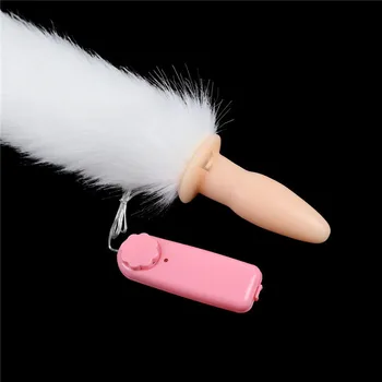 Siliconel Unisex Butt Plug Vaidmuo Žaisti Sekso Kostiumai Fetišas, Sekso žaisliukai Suaugusiems Lapės Uodega, Metalinis Analinis Kaištis BDSM Erotiniai Žaislai