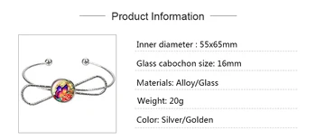 Naujas Spalvingas Grožio Drugelis stiklo cabochon bangle Lankas stiliaus sidabro/aukso Rankogalių apyrankės papuošalai Kalėdų Dovana ZB0566/0563