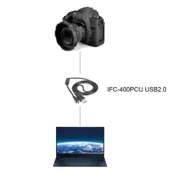 1 m/3.28 pėdų Mini USB2.0 Uosto Krovimo Duomenų Kabelis laido viela IFC-400PCU Canon SLR Fotoaparatą PowerShot EOS Serijos