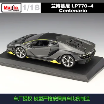 Maisto 1:18 Lamborghini LP770 Centenario modeliavimas lydinio automobilio modelio Surinkimo Dovana žaislas