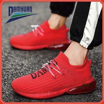 Damyuan 2020 atsitiktinis mados sportbačiai vyrai Kvėpuojantis akių Lightweight Bėgimo bateliai Aukštos elastinga pagalvėle Sportiniai vyras