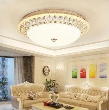 L Europos lubų lempa led paprasta modernus apvalių miegamojo lempa, šiltas, romantiškas kambarį namo kambaryje kristalų lempos, led