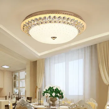 L Europos lubų lempa led paprasta modernus apvalių miegamojo lempa, šiltas, romantiškas kambarį namo kambaryje kristalų lempos, led