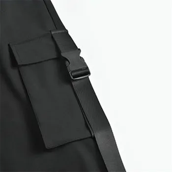 Atsitiktinis Kelnės Moterims Krovinių Juodos Kelnės Didelis Dydis 3XL Prarasti BF Streetwear Laisvalaikio Kišenės Moterų Ulzzang Safari stiliaus Prabangus Naujas
