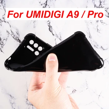 Atveju Umidigi A9 Silikono Padengti Minkštos TPU Matinis Telefono Raštas Shell UMI A9 Pro Funda Bamperis Atgal Coque Įrengtas Atveju Etui