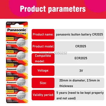 PANASONIC originalus prekių 15pc cr2025 ECR2025 BR2025 DL2025 KCR2025 LM2025 3v mygtuką baterijos monetos ličio baterija žiūrėti