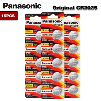 PANASONIC originalus prekių 15pc cr2025 ECR2025 BR2025 DL2025 KCR2025 LM2025 3v mygtuką baterijos monetos ličio baterija žiūrėti