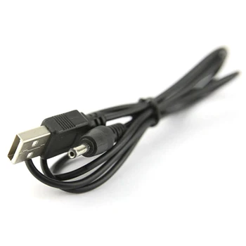 USB Prievado 2.5 3.5 4.0 5.5 mm 5V DC Barelį Lizdas Maitinimo Kabelis Laido Jungtis Juoda Aukštos Kokybės