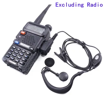 50pcs baofeng kumpis radijo 2pin K uosto ausinės tr mic ausinės nešiojamą walkie talkie baofeng UV-82 UV-5R BF-888S 2 būdu radijo