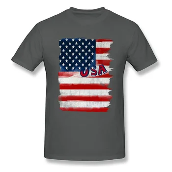 Amerikos Vėliavos Tapybos Paveikslų T Shirts, Naujas Dizainas, Prekės ženklo Mados Nuostabus Marškinėlius Vyrams, didelio Dydžio, vyriški Prarasti Tees Homme