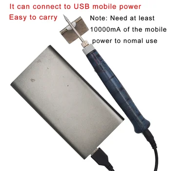 5V 8W USB Įkrovimą, litavimo įrankiai belaidės Mini nešiojamieji Elektriniai geležies