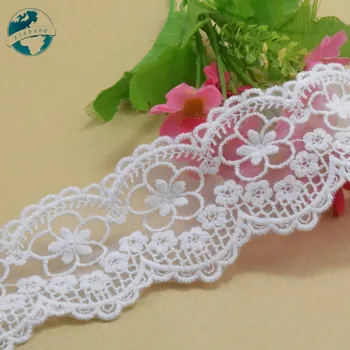 5.3 cm pločio medvilniniai siuvinėjimo nėrinių siuvimo juostelės guipure apdaila vestuvių dekoravimas 