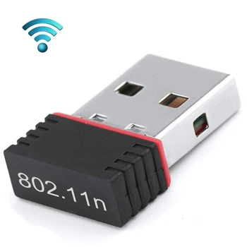 Karšto USB WiFi Adapteris Mini Belaidė Smulkaus Tinklo plokštė 150Mbps Kompiuterio Wifi Gauna Transmittin Tinklo plokštė Imtuvas