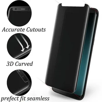 3D Išlenkti Privatumo Telefonas Visiškai Padengti Grūdinto Stiklo SAMSUNG Galaxy S8 S8 S9 Plus S9 Plus NOTE8 Anti-Pilingas Atveju, Draugiškas