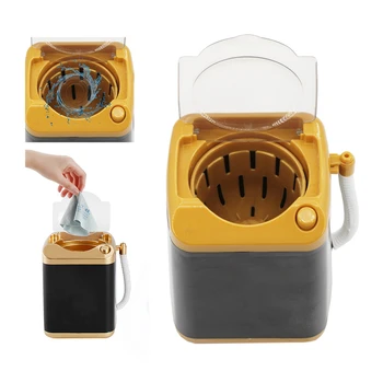 Mini Electric Skalbimo Mašina Kosmetikos Kempine Makiažas Šepetys Valymo Priemonės Vaikų Priešmokyklinio Žaislas Apsimesti Žaisti Žaislas Buitis