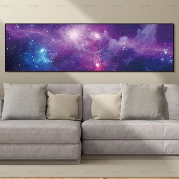 Drobės tapybos sienos nuotrauka landcape menas spausdinti Žvaigždėtą dangų ir plakatai, nuotraukos sienos meno Tapybos apdaila už kambarį