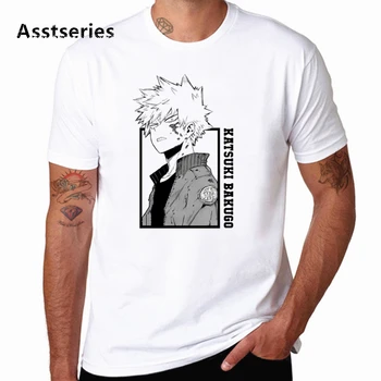 Mados vyriški marškinėliai Mano Herojus Akademijos Anime Kovos su apvalia Kaklo Marškinėlius Streetwear Atsitiktinis Soft Print T-shirt