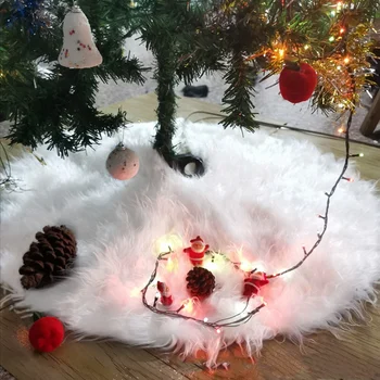 Kalėdų Eglutė Sijonas,Balta kiliminė danga Kalėdų Eglutė Sijonas Bazės Kilimėlis Padengti Kalėdų Medžio Apdaila Naujųjų Metų pradžią Šalis
