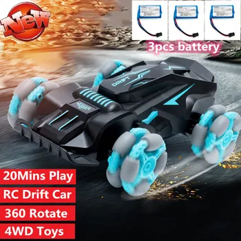 Naujas Off-Road Laipiojimo Nuotolinio Valdymo pultas RC Automobilių Žaislo Modelis, Elektros RC Kaskadininkų Automobilių 360 laipsnių sukimosi drift žaislas su 3pcs baterija žaislai