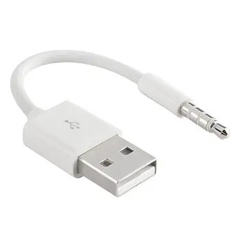 3,5 mm USB Įkroviklis Duomenų SINCHRONIZAVIMO Kabelis Apple iPod Shuffle 2 Kartos