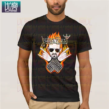 Rob Halford Judas Priest T-shirt, Rėkia trijulės Juoda S Iki 3XL Spausdinti Vyrų Marškinėliai trumpomis Rankovėmis