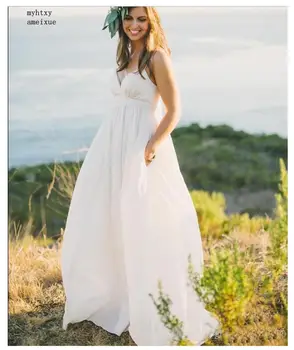 2020 Pigūs Vestuvių Suknelė, Paplūdimio Balta/lvory Pigūs Suknelės Plius Dydžio Brangioji-line Karšto Pardavimo Nuotakos Suknelė Vestido De Novia Playa