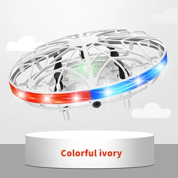 Vaikams Žaislai UFO Drone Skristi Sraigtasparnis Indukcijos Nedidelis lėktuvas su Spalvinga Šviesos Nuotolinio valdymo pultelis Dovana Vaikams