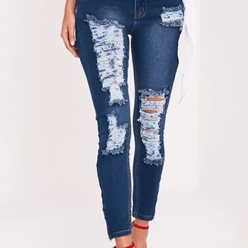 Kankina džinsai moterims sunaikinta moterų džinsai moteriška 2018 naujas džinsinio audinio kelnės push up moterų džinsus draugų TA1169