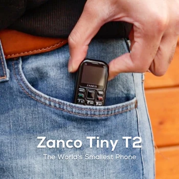 Naujas atvykimo Paketo 20 x ZANCO Maža t2 Mažiausias Pasaulyje Telefonas su 3G GSM/WCDMA Mini Korinio Atrakinta Mobilus Pirkti factory direct