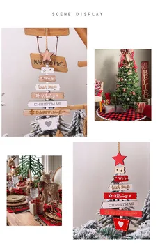 Kalėdų Pakabukas Medžio Naujųjų Metų Natūralaus Medžio Ornamentas, Medinės Kabinti Karolius, Dovanos, Namų Kalėdų Dekoracijas Šalis Kalėdos TXTB1