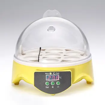 Mini 7 Kiaušinių Inkubatorius Paukščių Inkubatorių Brooder Skaitmeninis Temperatūros Perykla Kiaušinių Inkubatorius Hatcher, Vištienos, Antis, Paukštis, Karvelis UK Pl