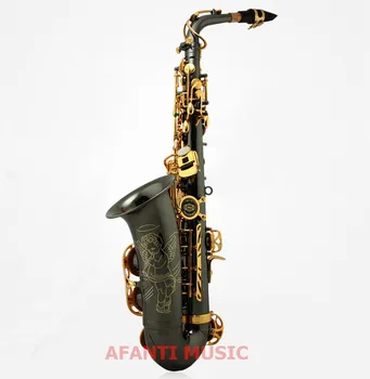 Afanti Muzikos Eb Žalvario įstaiga Juoda Nikelio, Aukso Alto Saksofonas (ASE-321)