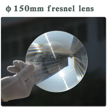 Skersmuo 150mm Didelis Optinis PMMA Plastiko Didelis Saulės Fresnel Objektyvo Židinio Saulės Koncentratorius Didelis Didinamuoju Stiklu