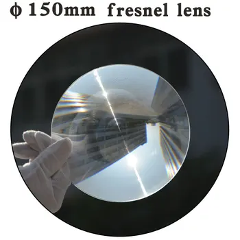 Skersmuo 150mm Didelis Optinis PMMA Plastiko Didelis Saulės Fresnel Objektyvo Židinio Saulės Koncentratorius Didelis Didinamuoju Stiklu