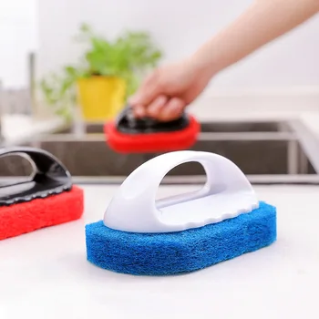 Valymo šepetys nukenksminimo vonia plytelės magija blokas, virtuve, skalbimo puodą indų plovimo baseinas sponge valymo, šveitimo padas