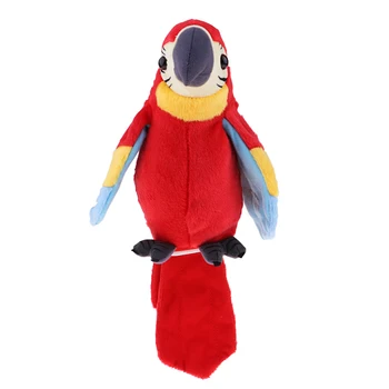 Kimštiniai Žaislai, Pliušas Paukštis Papūga Animacinių Filmų Kalbėti, Dainuoti 120 Dainų Minkštas Žaislas, Skirtas Kūdikiams, Vaikams, Vaikai