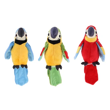 Kimštiniai Žaislai, Pliušas Paukštis Papūga Animacinių Filmų Kalbėti, Dainuoti 120 Dainų Minkštas Žaislas, Skirtas Kūdikiams, Vaikams, Vaikai
