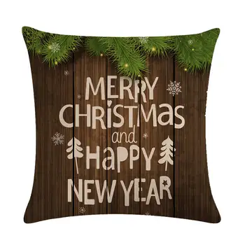 Laimingų Naujųjų Metų Stiliaus Pagalvėlė Padengti Linksmų Kalėdų! Kalėdų Senelio Kojinės Balionas Namų Dekoratyvinę Pagalvę Padengti Šiaurės Dovana H749