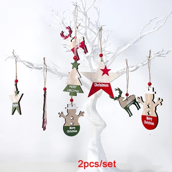 Kalėdų Medinės Dažytos Pakabukas Kalėdų Medžio Apdaila Spinta Mažų Ornamentais Briedžių Kalėdos Apdailos Paprasta Kalėdų Papuošalai