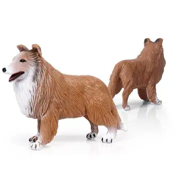 Modeliavimo Mini Skalikas Dalmatijos Pug Šuo Miniatiūrinės Statulėlės Gyvūnų Modelio, Namų Dekoro Pasakų Sodo Puošmena Šiuolaikinės Priedai