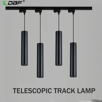 [DBF]Šiuolaikinių LED Kelio Geležinkelių Juoda 5W priedai veltiniams, vilna Lempa Sala Baro Parduotuvė Kambaryje, Virtuvėje šviesos armatūra hanglamp šviestuvas AC220V