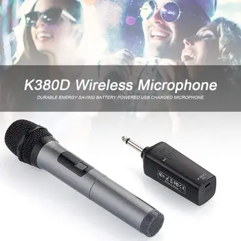 K380D Nešiojamą Bevielį Bluetooth Mikrofonas Karaoke KTV Šalies Muzikos Dainavimo Mikrofonas