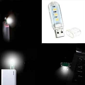Mini USB Naktį Šviesos 5V Lemputė Šaltas/Šiltas Šviesos Lempa Skaitymui Mini Notebook Maitinimo Bankas Kompiuteris Nešiojamas Karšto Pardavimo
