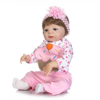 2017 naujas, nemokamas pristatymas hotsellnew deign reborn baby lėlės reborn baby doll visą vinilo kūno lėlės
