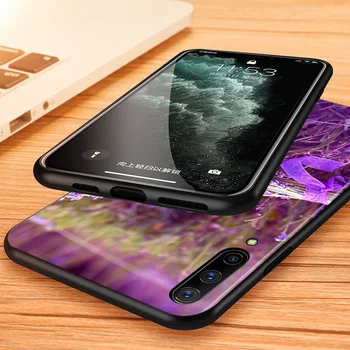 Violetinės levandos Samsung Galaxy A42 A51 A90 5G UW A80 A70 A50 A60 A40 A20E A2 Core A10S M30 Telefono dėklas