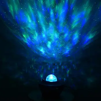 Led Muzikos Žvaigždė Projektoriaus Lempa / Usb Kabeliu Belaidis Garso Valdymo Lazerio Šviesos, Žvaigždėtas Vandens Modelį Liepsna Lempa