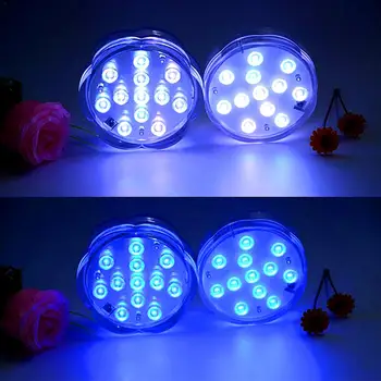 LED Didelių Slyvų Stiliaus Nuotolinio Valdymo Nardymo Šviesos Mygtukas Nuotolinio Valdymo Laikas 12-šviesos Žvakės Akvariumas-Šviesa Mygtuką Baterijos
